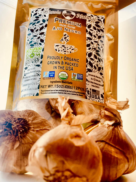 BN BLACK GARLIC 12 Pcs 15 oz (430 g) - AJO NEGRO  12 Pcs 15oz (430g)