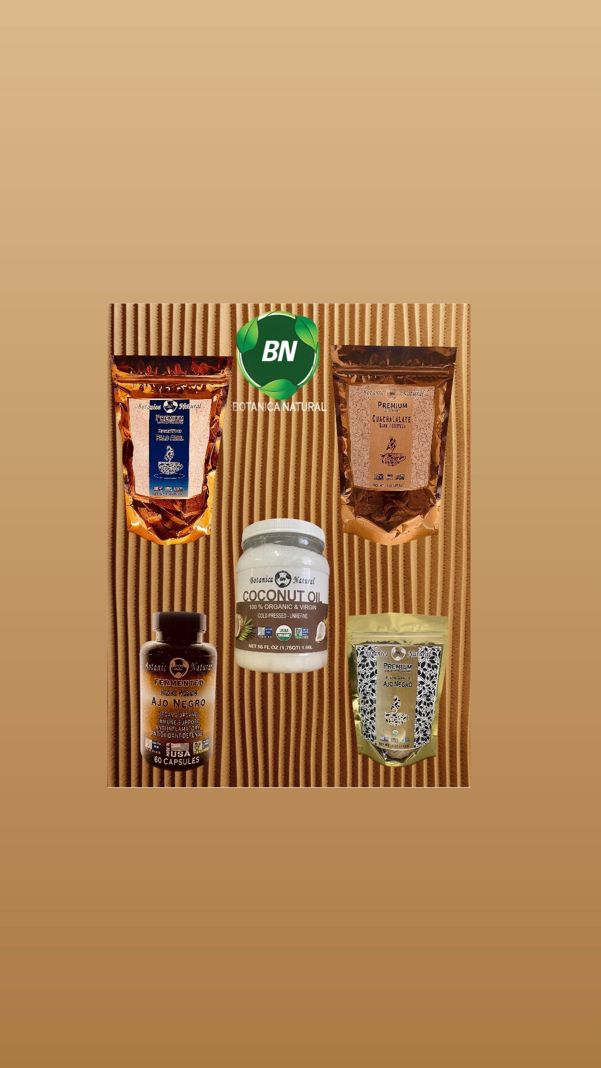 BN SUMMER WELLNESS  COCONUT OIL-3PCS BLACK GARLIC- BLACK GARLIC CAPSULE-PALO AZUL-CUACHALALATE